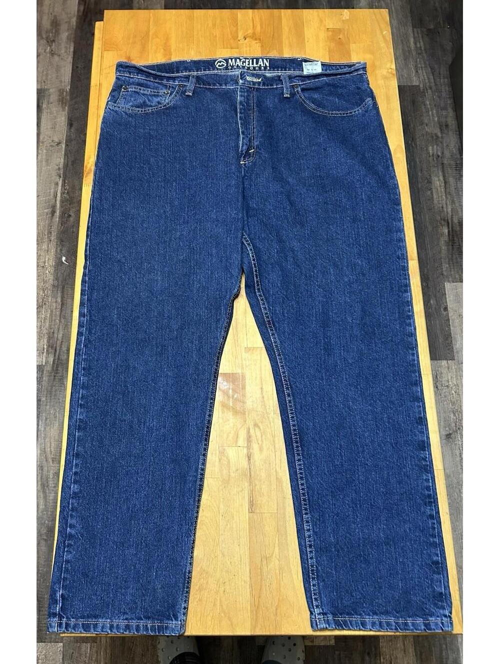 Magellan Outdoors Men’s 40x30 Relaxed Fit Straight Leg Blue Jean